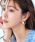 カラーアクリル+フープピアス